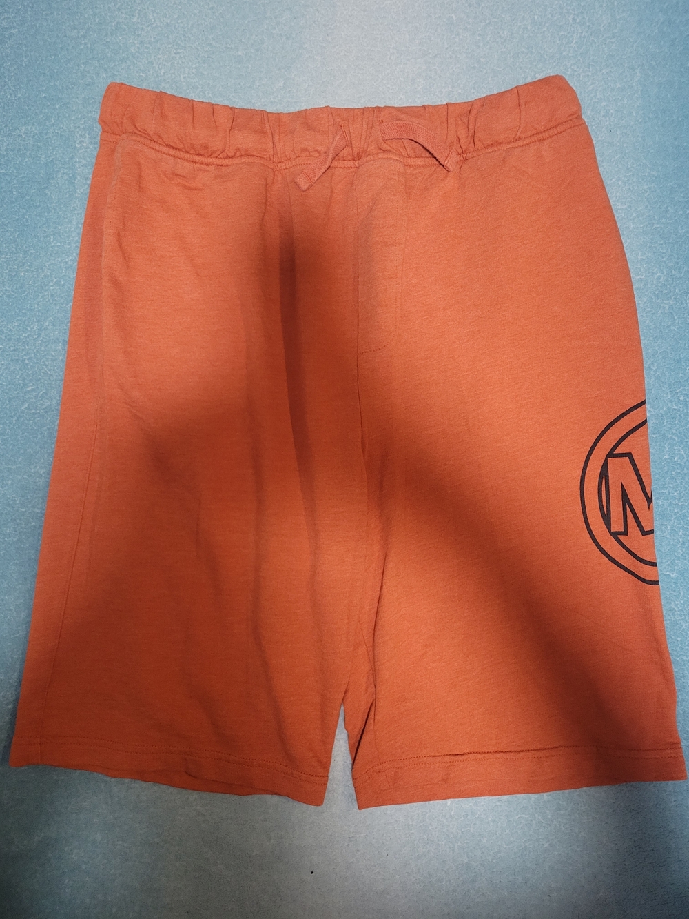 Michael Kors Orange Logo Waistband Drawstring Athletic Shorts